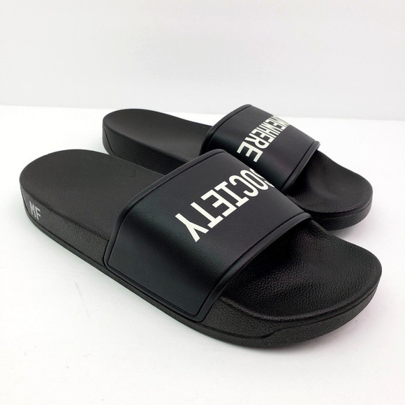 MF Society Somewhere Womens Size EU 37 US 6 Black Slip On Casual Slide Sandals - Picture 1 of 11